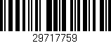 Código de barras (EAN, GTIN, SKU, ISBN): '29717759'