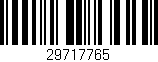 Código de barras (EAN, GTIN, SKU, ISBN): '29717765'