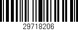 Código de barras (EAN, GTIN, SKU, ISBN): '29718206'