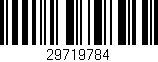 Código de barras (EAN, GTIN, SKU, ISBN): '29719784'