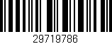 Código de barras (EAN, GTIN, SKU, ISBN): '29719786'