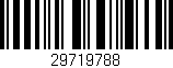 Código de barras (EAN, GTIN, SKU, ISBN): '29719788'