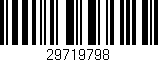 Código de barras (EAN, GTIN, SKU, ISBN): '29719798'
