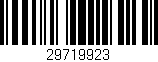 Código de barras (EAN, GTIN, SKU, ISBN): '29719923'