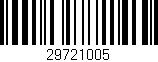 Código de barras (EAN, GTIN, SKU, ISBN): '29721005'