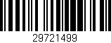 Código de barras (EAN, GTIN, SKU, ISBN): '29721499'
