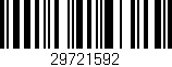 Código de barras (EAN, GTIN, SKU, ISBN): '29721592'