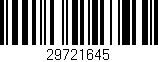 Código de barras (EAN, GTIN, SKU, ISBN): '29721645'
