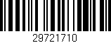 Código de barras (EAN, GTIN, SKU, ISBN): '29721710'