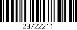Código de barras (EAN, GTIN, SKU, ISBN): '29722211'