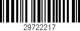 Código de barras (EAN, GTIN, SKU, ISBN): '29722217'