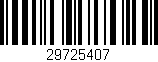 Código de barras (EAN, GTIN, SKU, ISBN): '29725407'