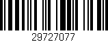 Código de barras (EAN, GTIN, SKU, ISBN): '29727077'
