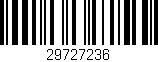 Código de barras (EAN, GTIN, SKU, ISBN): '29727236'