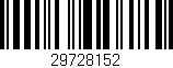 Código de barras (EAN, GTIN, SKU, ISBN): '29728152'