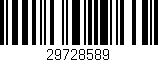 Código de barras (EAN, GTIN, SKU, ISBN): '29728589'