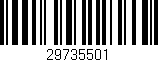Código de barras (EAN, GTIN, SKU, ISBN): '29735501'