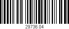 Código de barras (EAN, GTIN, SKU, ISBN): '29736.04'