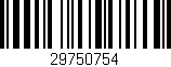Código de barras (EAN, GTIN, SKU, ISBN): '29750754'