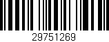 Código de barras (EAN, GTIN, SKU, ISBN): '29751269'