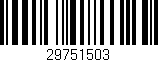 Código de barras (EAN, GTIN, SKU, ISBN): '29751503'