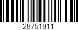 Código de barras (EAN, GTIN, SKU, ISBN): '29751911'