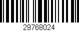 Código de barras (EAN, GTIN, SKU, ISBN): '29768024'
