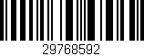 Código de barras (EAN, GTIN, SKU, ISBN): '29768592'