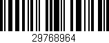 Código de barras (EAN, GTIN, SKU, ISBN): '29768964'