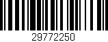 Código de barras (EAN, GTIN, SKU, ISBN): '29772250'