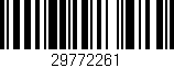 Código de barras (EAN, GTIN, SKU, ISBN): '29772261'