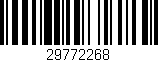 Código de barras (EAN, GTIN, SKU, ISBN): '29772268'