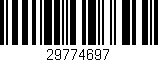 Código de barras (EAN, GTIN, SKU, ISBN): '29774697'