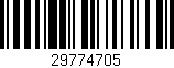 Código de barras (EAN, GTIN, SKU, ISBN): '29774705'