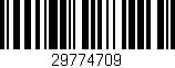 Código de barras (EAN, GTIN, SKU, ISBN): '29774709'
