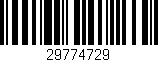 Código de barras (EAN, GTIN, SKU, ISBN): '29774729'