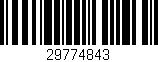 Código de barras (EAN, GTIN, SKU, ISBN): '29774843'