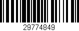 Código de barras (EAN, GTIN, SKU, ISBN): '29774849'
