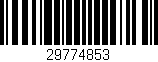 Código de barras (EAN, GTIN, SKU, ISBN): '29774853'
