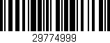 Código de barras (EAN, GTIN, SKU, ISBN): '29774999'