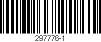Código de barras (EAN, GTIN, SKU, ISBN): '297776-1'