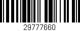 Código de barras (EAN, GTIN, SKU, ISBN): '29777660'