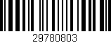 Código de barras (EAN, GTIN, SKU, ISBN): '29780803'
