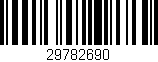 Código de barras (EAN, GTIN, SKU, ISBN): '29782690'