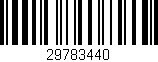 Código de barras (EAN, GTIN, SKU, ISBN): '29783440'