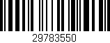 Código de barras (EAN, GTIN, SKU, ISBN): '29783550'