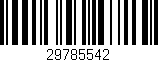 Código de barras (EAN, GTIN, SKU, ISBN): '29785542'