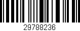 Código de barras (EAN, GTIN, SKU, ISBN): '29788236'