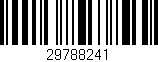 Código de barras (EAN, GTIN, SKU, ISBN): '29788241'