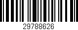 Código de barras (EAN, GTIN, SKU, ISBN): '29788626'